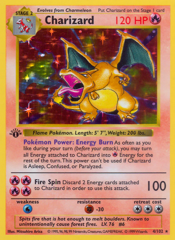 1999 Pokémon Base Set Charizard