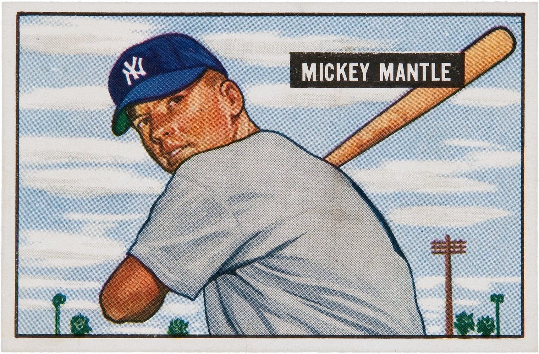 1951 Bowman #253 Mickey Mantle
